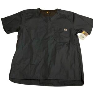 Carhartt scrub top Grey nwt‎ emt paramedic healthcare dental nurse
